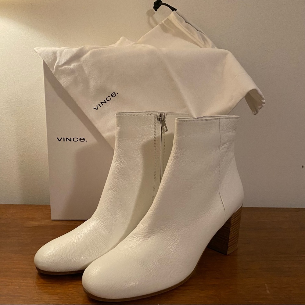 Vince White Blakely Leather Bootie